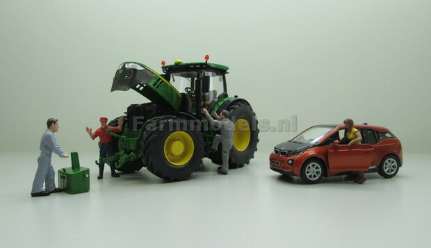 Complete Vredestein ombouw set JD 7310R = velgen + vooras &Oslash; 58 mm/ achteras &Oslash; 72.2 mm + eindvertragingen + spatborden, 1:32   EXAMPLE PICTURE