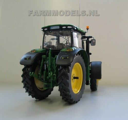 327. John Deere 6210R rondom op smal spoor