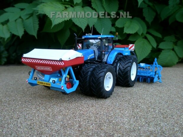 549. New Holland T7.270 dubbellucht met Monosem en Lemken zaaicombinatie