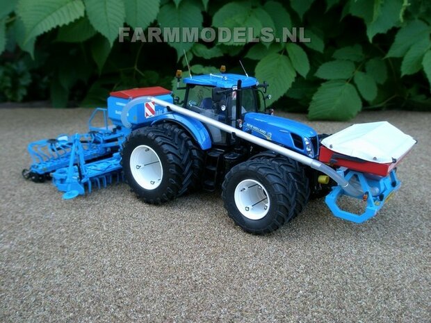 549. New Holland T7.270 dubbellucht met Monosem en Lemken zaaicombinatie