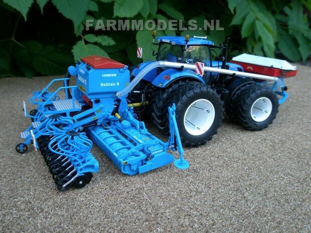 549. New Holland T7.270 dubbellucht met Monosem en Lemken zaaicombinatie