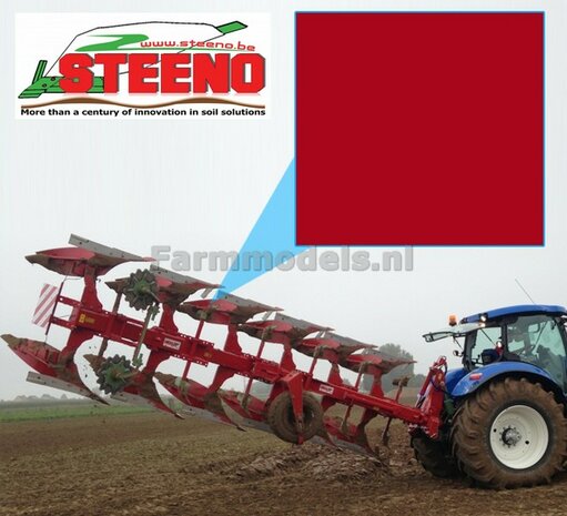 Steeno ROOD - Farmmodels series Spuitbus / Spraypaint - Farmmodels series = Industrie lak, 400ml. ook voor schaal 1:1 zeer geschikt!!