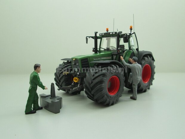 2x Michelin Mega XBIB (vooras) banden &Oslash; 54 mm + aluminium velgen, o.a. geschikt voor de Fendt 822/ 824/ 926 Gen I Weise Toys 1:32        