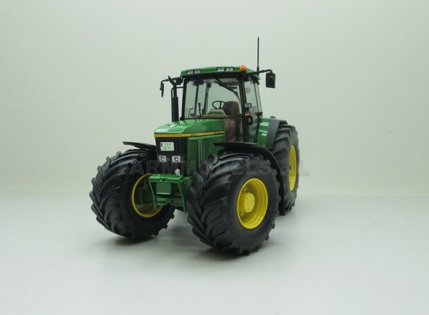 John Deere 7710 Aluminium vooras velgen + banden &Oslash; 47 mm, geschikt voor de John Deere 7710 Schuco 1:32  