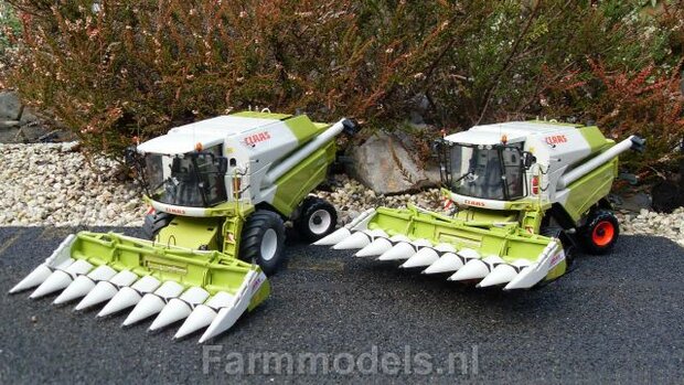 409. Claas Tucano (eventueel op rupsen) met kolvenplukker