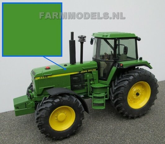 John Deere 4955 GROEN Spuitbus / Spraypaint - Farmmodels series = Industrie lak, 400ml. ook voor schaal 1:1 zeer geschikt!!               