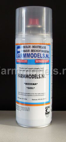 Miedema GEEL OUD - F.V. 1801 Farmmodels series Spuitbus / Spraypaint - Farmmodels series = Industrie lak, 400ml. ook voor schaal 1:1 zeer geschikt!!