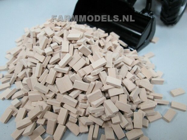 1000x baksteen Licht Terracotta 1:32 (23059) Juweela