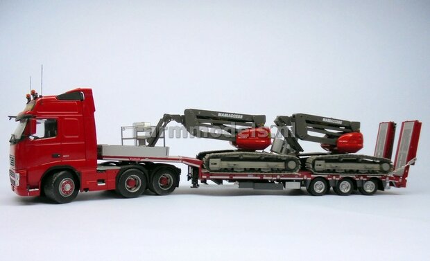 RED + WOOD Nooteboom semi lowloader 1:32 Marge Models MM1812-01