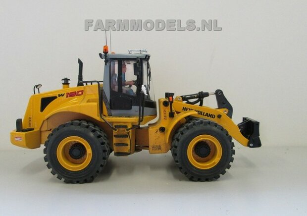 920. New Holland shovel, schaal 1:32, brede banden, snel wissel, Full Option