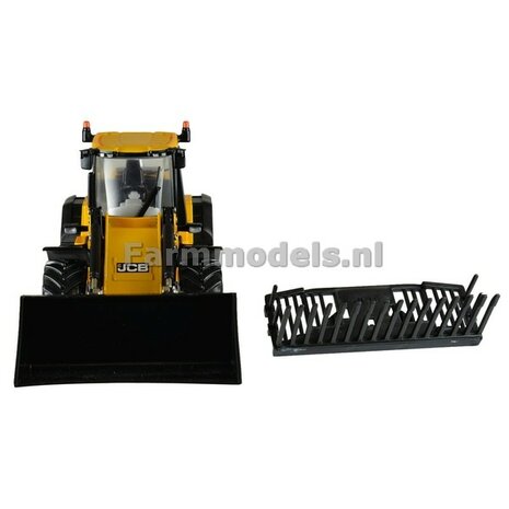 JCB 419S Farm Master met bak en grasvork 1:32 Britains   BR43223