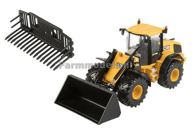 JCB 419S Farm Master met bak en grasvork 1:32 Britains   BR43223