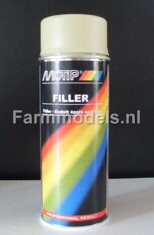 MOTIP FILLER Spuitbus / Spuit plamuur - Perfect voor de Farmmodels series Spray paint 400ml