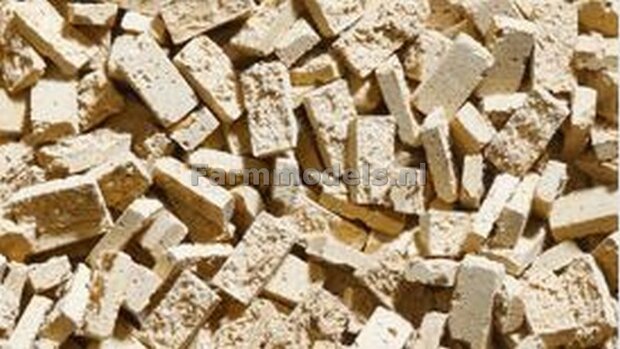 Leembakstenen Beige Donker 800 stuks (23232) 1:32 / 1:35 Juweela