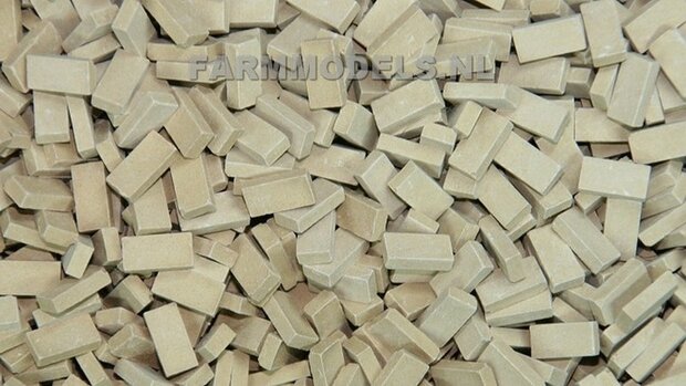 1000x baksteen Donker Beige 1:32 (23049) Juweela