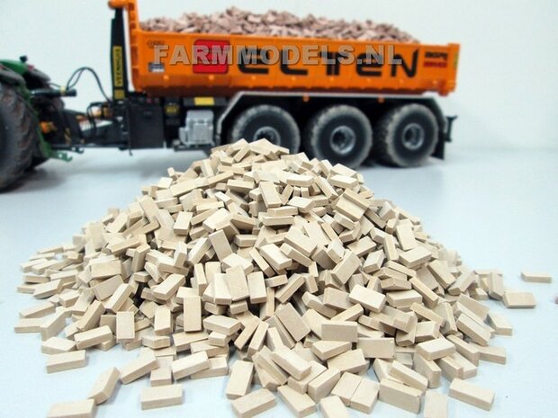 1000x baksteen Donker Beige 1:32 (23049) Juweela