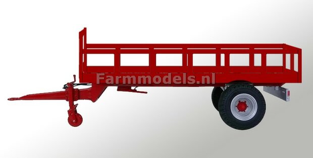 Bouwkit bakkenwagentje enkelasser geschikt voor div. mobiele kranen &amp; shovels 1:32 HTD   