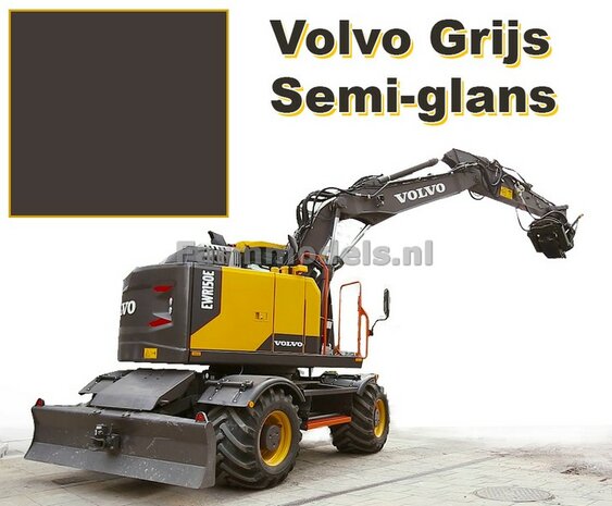 Volvo SEMI-GLANS GRIJS - Farmmodels series Spuitbus / Spraypaint - Farmmodels series = Industrie lak, 400ml. ook voor schaal 1:1 zeer geschikt!                               