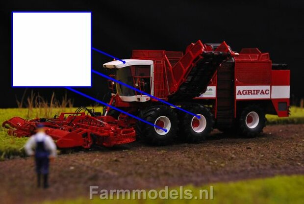 Agrifac WIT RAL 9010 Spuitbus / Spraypaint - Farmmodels series = Industrie lak, 400ml. ook voor schaal 1:1 zeer geschikt!!