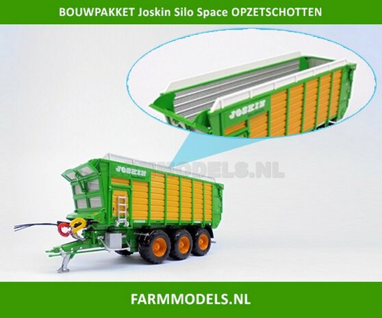 Opzetschotten laag BOUWKIT t.b.v. Joskin Silospace 20/40 Silagewagen 1:32 (HTD)