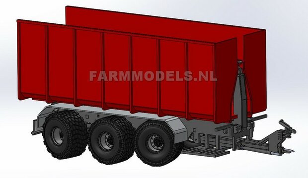 2x Krone Groen BPW Eindvertraging VLAKKE ONDERKANT!!, &Oslash; 9 mm t.b.v. velgen dubbelle montering truck / vrachtwagen bandenset - 1:32 (DOP)