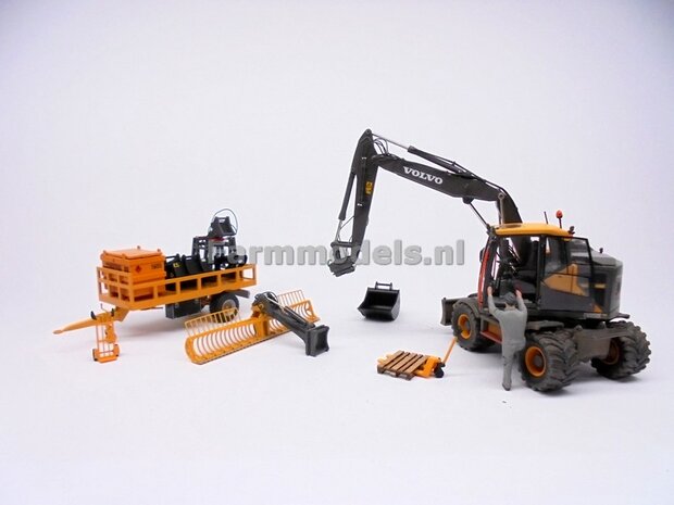 BOUWKIT: Verleng Giek t.b.v. S6/S60 (Volvo EWR150E) koppeling aan Maaikorf bouwkit  1:32 