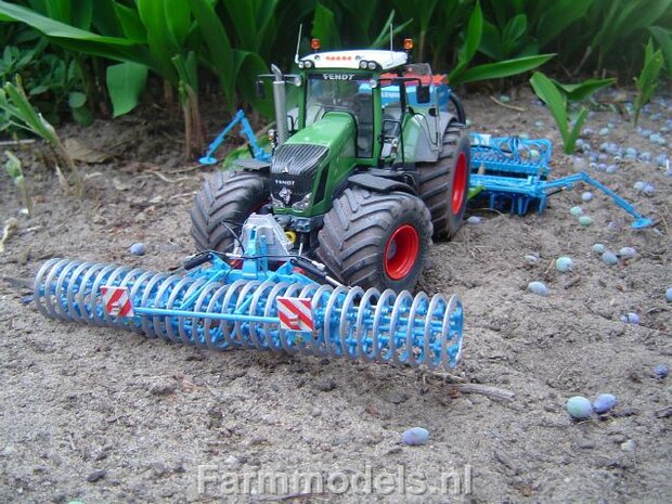 176. Fendt 828 met lage druk banden en zaaicombinatie Lemken