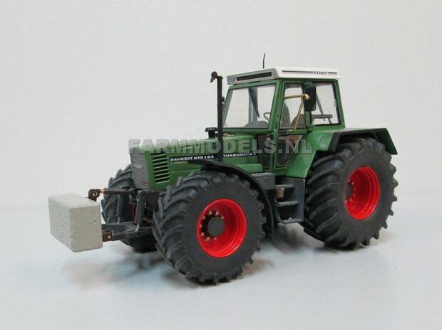 Aluminium vooras velgen Fendt 615 Blanc + brede vooras banden, geschikt voor Fendt 615 Weise Toys 1:32  