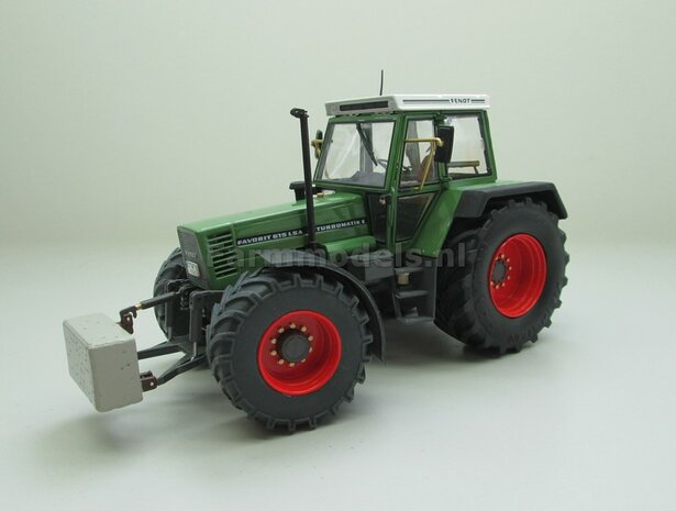 Aluminium vooras velgen Fendt 615 Blanc + brede vooras banden, geschikt voor Fendt 615 Weise Toys 1:32  