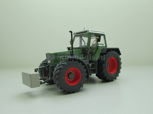 Aluminium vooras velgen Fendt 615 Blanc + brede vooras banden, geschikt voor Fendt 615 Weise Toys 1:32  