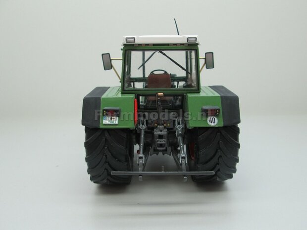 Aluminium vooras velgen Fendt 615 Blanc + brede vooras banden, geschikt voor Fendt 615 Weise Toys 1:32  