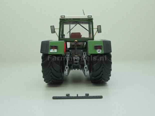 Aluminium vooras velgen Fendt 615 Blanc + brede vooras banden, geschikt voor Fendt 615 Weise Toys 1:32  