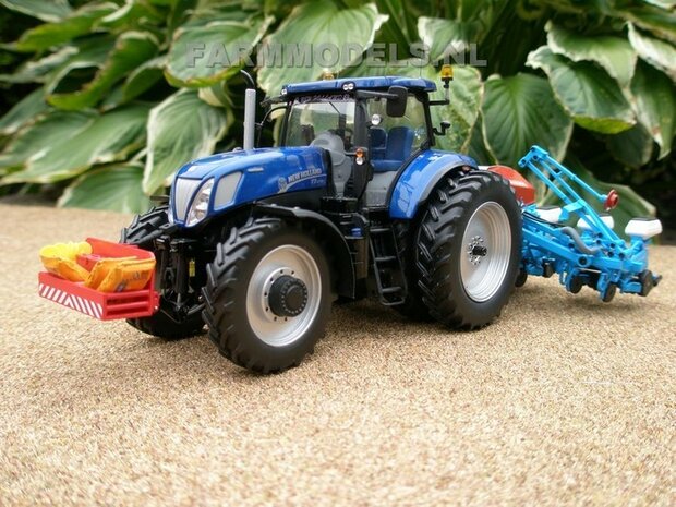 549. New Holland T7.270 Blue Power met Monosem ma&iuml;s zaaicombinatie