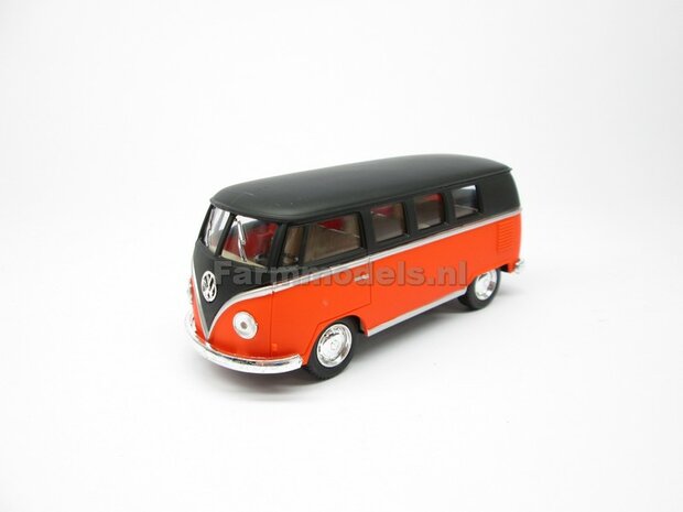 ZWART/ROOD Volkswagen Van 1962, Black and Red, 1:32