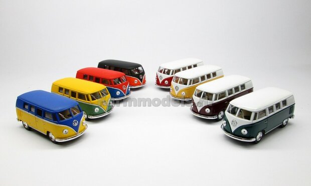 ZWART/ROOD Volkswagen Van 1962, Black and Red, 1:32