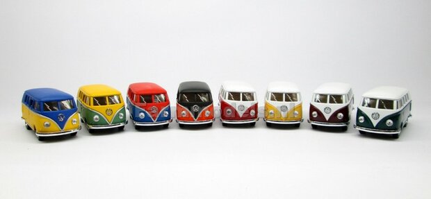 ZWART/ROOD Volkswagen Van 1962, Black and Red, 1:32