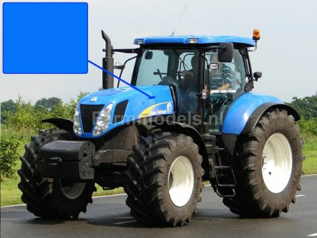 New Holland BLAUW Spuitbus / Spray paint - Farmmodels series = Industrie lak, 400ml. ook voor schaal 1:1 zeer geschikt!!