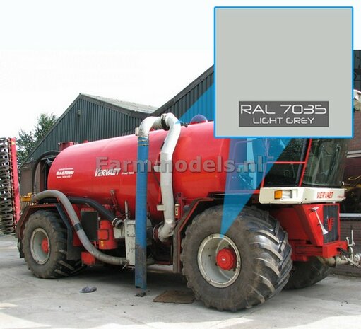 RAL 7035 Licht Grijs Spuitbus / Spraypaint - Farmmodels series = Industrie lak, 400ml. spuitbusverf, ook voor schaal 1:1 zeer geschikt!!