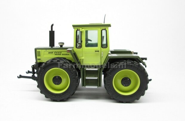 &Oslash; 53.3 mm: 4x MB trac 1600 Weise aluminium velgen MB trac Groen + Vredestein banden 1:32           