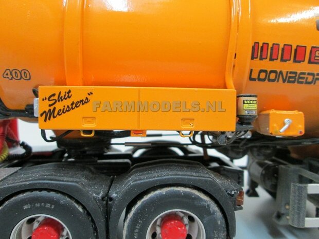 Opbergkist t.b.v. VMA Monsterkabinet + Stickerset, geschikt voor o.a. Mestoplegger, trailer &amp; Mesttank 1:32 (HTD)       