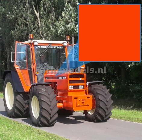 Renault DONKER ORANJE - Farmmodels series Spuitbus / Spraypaint - Farmmodels series = Industrie lak, 400ml. ook voor schaal 1:1 zeer geschikt