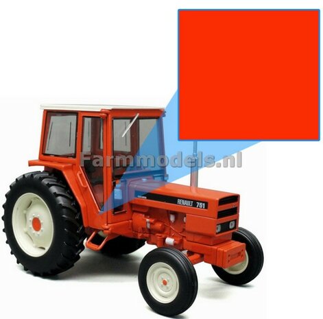 Renault 751 UH ROOD ORANJE  - Farmmodels series Spuitbus / Spraypaint - Farmmodels series = Industrie lak, 400ml. ook voor schaal 1:1 zeer geschikt                         