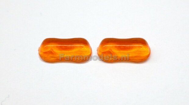 2x Zwaailamp Balk 8 x 4 mm oranje/ zwaailicht 1:32  SUPERSALE LAST ONES