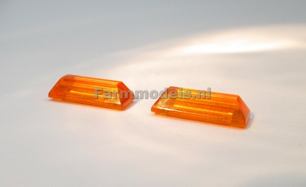 2x Zwaailamp Balk 12.5 mm lengte oranje/ zwaailicht 1:32  SUPERSALE LAST ONES