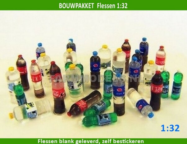 Cola flessen 32 delige set, bouwkitje (PLM446) 