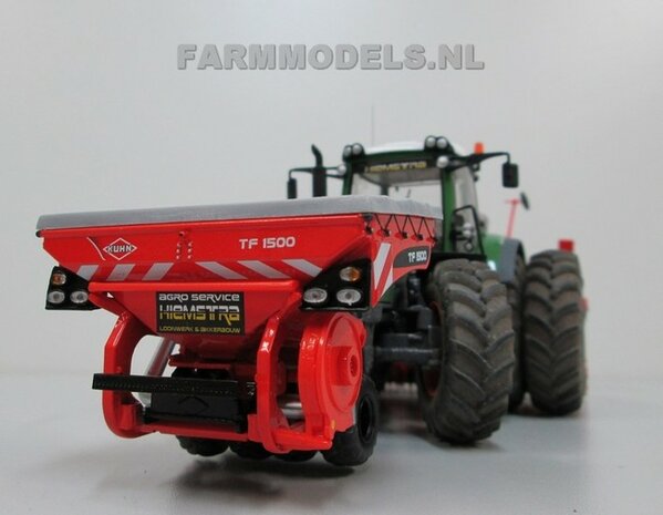 190. 2x Kuhn zaaimachines voor Loonbedrijf Hiemstra, met Fendt 828 en Fendt 824