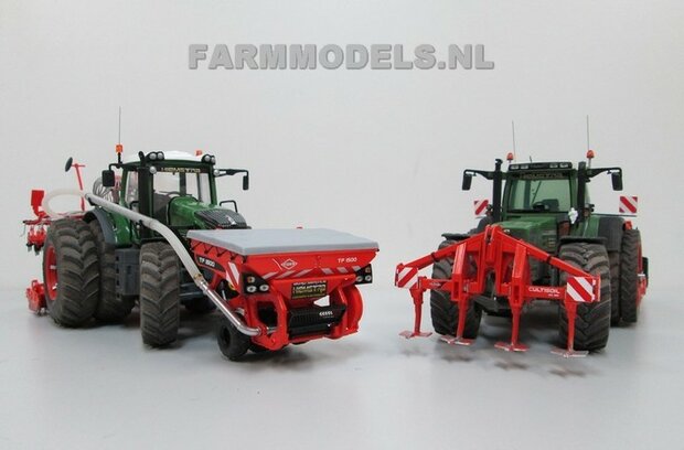 190. 2x Kuhn zaaimachines voor Loonbedrijf Hiemstra, met Fendt 828 en Fendt 824