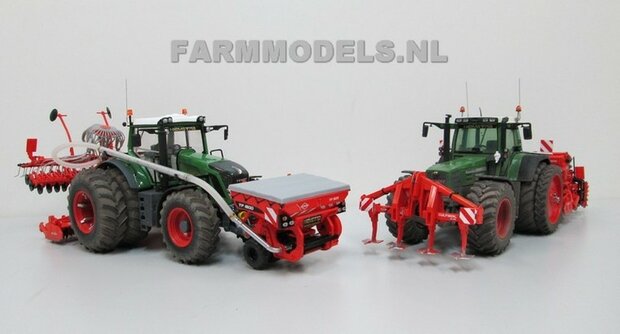 190. 2x Kuhn zaaimachines voor Loonbedrijf Hiemstra, met Fendt 828 en Fendt 824