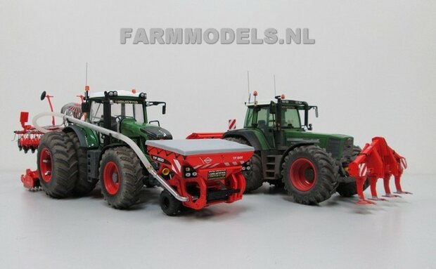 190. 2x Kuhn zaaimachines voor Loonbedrijf Hiemstra, met Fendt 828 en Fendt 824