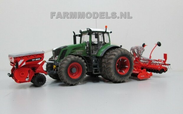 190. 2x Kuhn zaaimachines voor Loonbedrijf Hiemstra, met Fendt 828 en Fendt 824